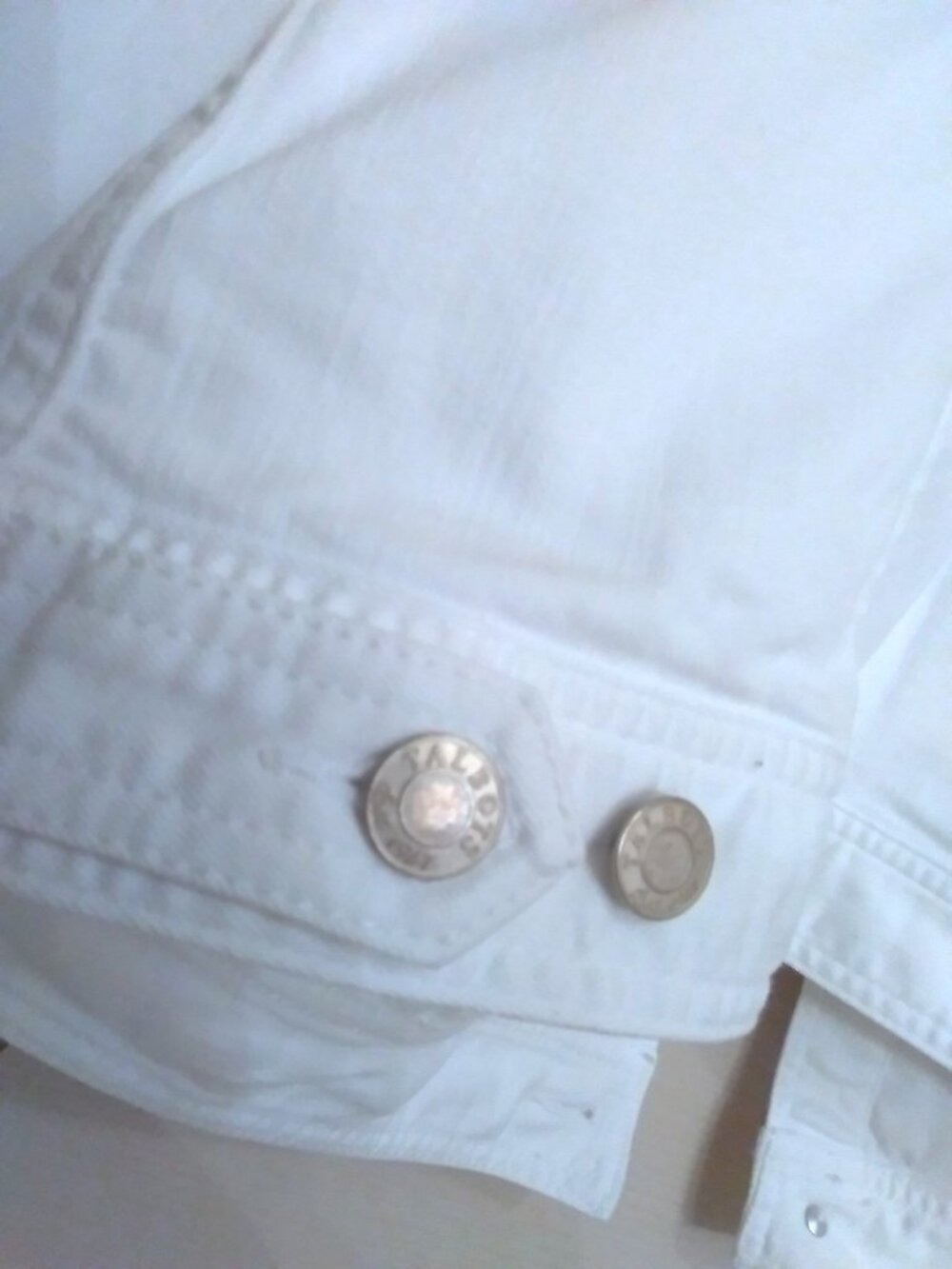 Talbots Plus Petite White Jean Jacket - Picture 9 of 13